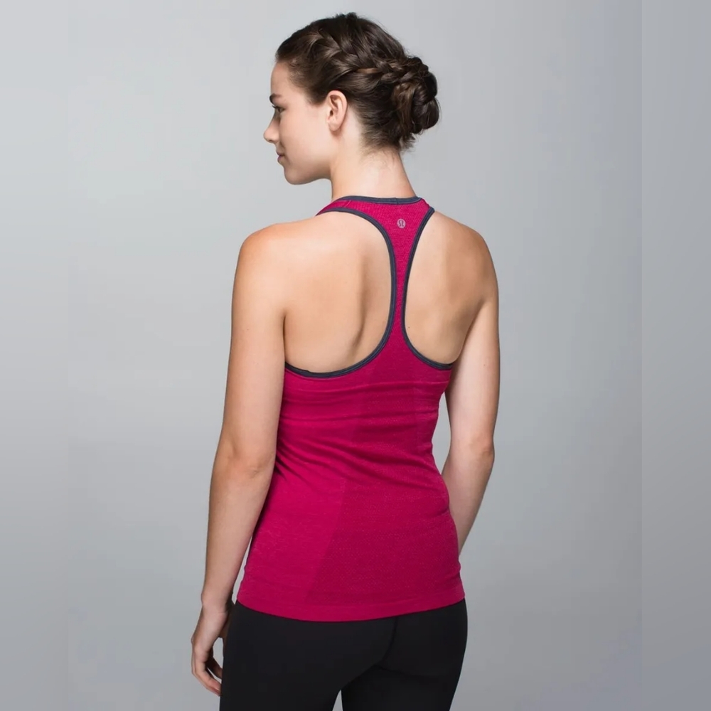 Lululemon Ebb & Flow Racerback Tank Red Size 4 - Picture 2 of 7